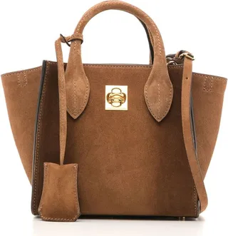 mini Maggie suede tote bag