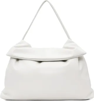 Blossom White Faco Shirring Bag