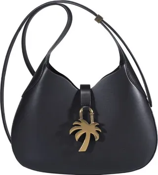 Palm Angels Logo Plaque Strapped Shoulder Bag