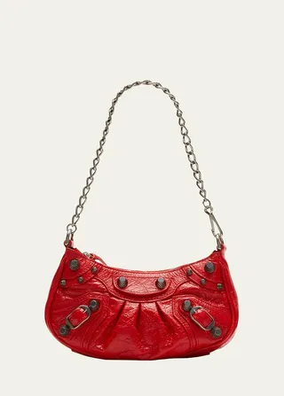 Le Cagole Mini Leather Crossbody Bag