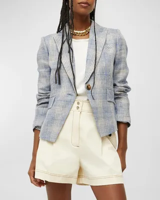 Hosanna Plaid Linen Dickey Jacket