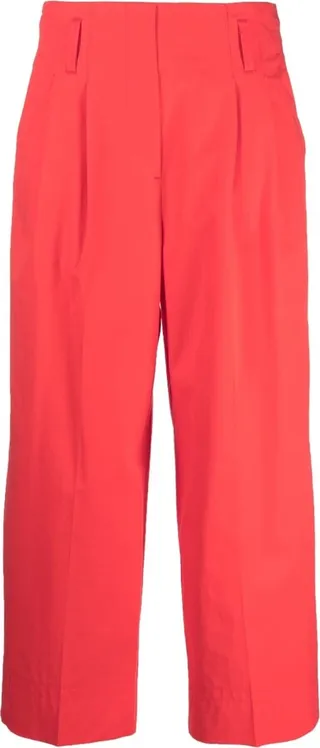 High-Waist Cropped Trousers