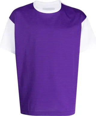 contrast-panel two-tone T-shirt