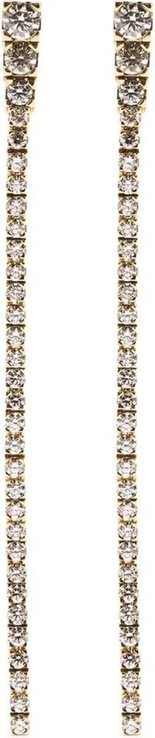 18kt yellow gold Rozona diamond drop earrings