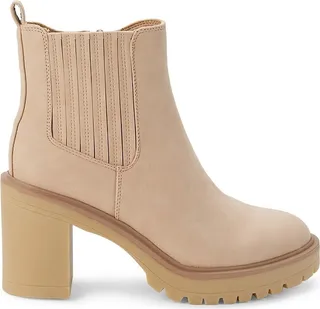 Jamilla Block Heel Leather Chelsea Boots