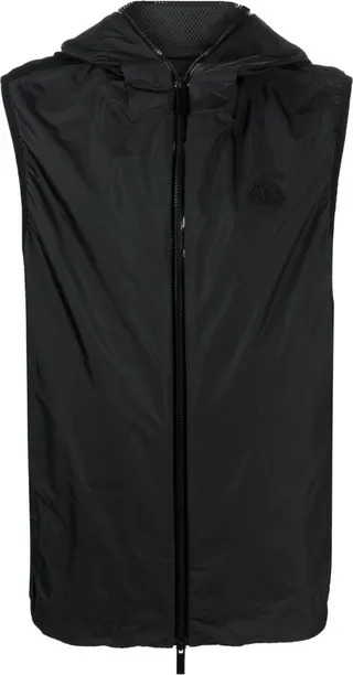 Logo-Patch Hooded Gilet