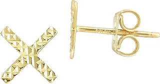 14K Yellow Gold Stud Earrings
