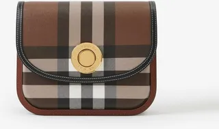 Burberry Check and Leather Medium Elizabeth Bag