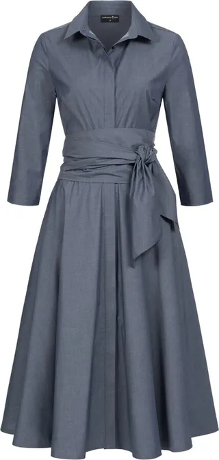 Marianna Déri - Shirtdress With Tie Belt Blue