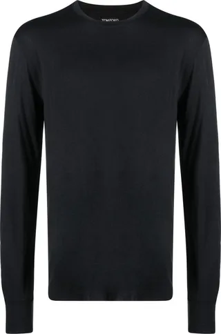 round-neck long-sleeve T-shirt