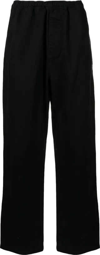 Straight-Leg Cotton Trousers