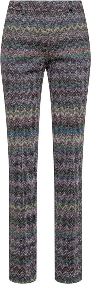 Missoni Zig-Zag Pattern Straight Leg Pants