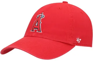 Men's Red Los Angeles Angels Heritage Clean Up Adjustable Hat