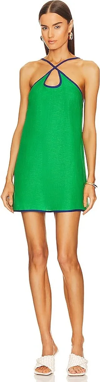 Cross Strap Cutout Mini Dress