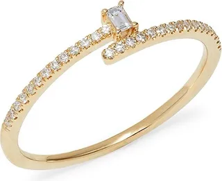 14K Yellow Gold & 0.13 TCW Diamond Ring
