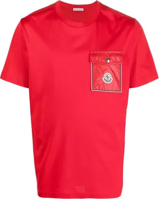 logo-patch chest-pocket T-shirt