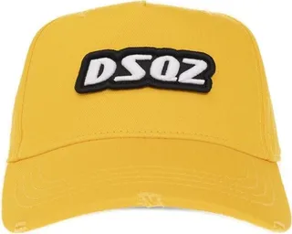 Dsquared2 Logo-Embroidered Distressed Baseball Cap