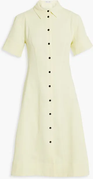 Piqué shirt dress