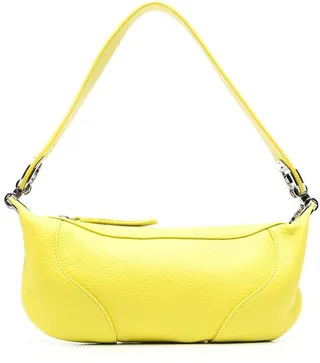 Leather Hoop-Detail Shoulder-Bag
