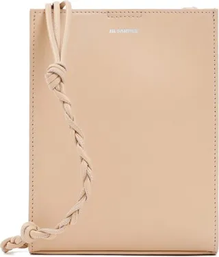 Jil Sander Logo Printed Strapped Crossbody Bag