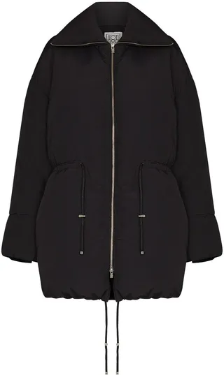 Drawstring-Waist Puffer Coat