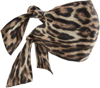 Leopard Print Face Scarf