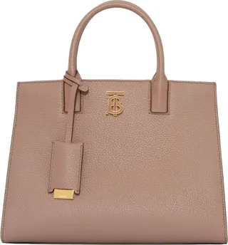 Burberry Mini Leather Frances Tote Bag