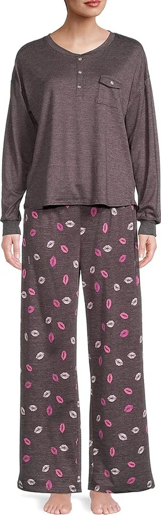 2-Piece Pajama Star Print Set