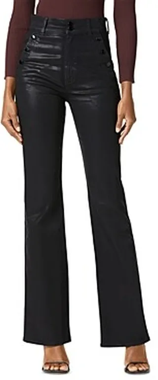 Joe's Jeans The Georgia Bootcut Coated Jeans in Black