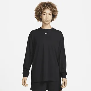 Women's Nike Sportswear Essentials Long-Sleeve Top in Black