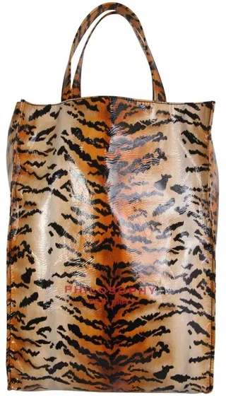 Philosophy Di Lorenzo Serafini Tiger Waterproof Shopping Tote Bag