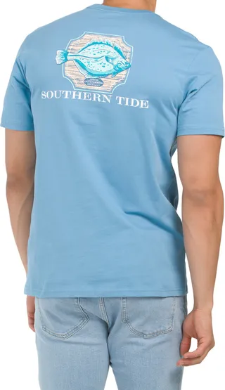 Short Sleeve Framed Flounder Tee