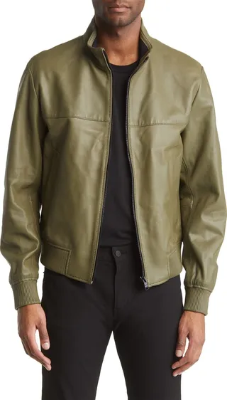 Mapson Sheepskin Bomber Jacket