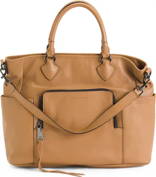Leather Sunbury Multi Pocket Tote With Detachable Strap