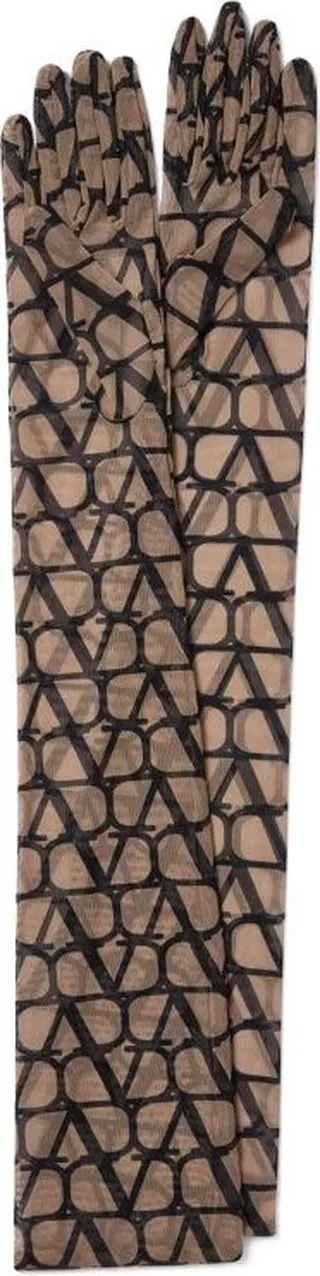 Valentino Garavani Toile Iconographe Long-Sleeved Gloves