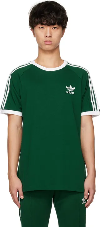 adidas Originals Green Adicolor Classics 3-Stripes T-Shirt