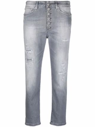Cropped Straight-Leg Jeans