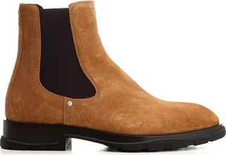 Alexander McQueen Slip-On Ankle Chelsea Boots