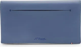 S.T. Dupont "Line D" Slim Blue Cowhide and Leather Document Case 184303