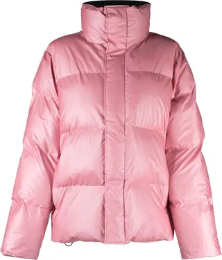 Pink Boxy Puffer Jacket