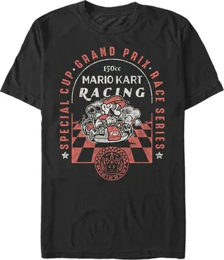 Men's Nintendo Mario Kart Racing Grand Prix Special Cup T-Shirt - Black - Medium
