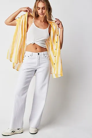 OneTeaspoon Jackson Wide-Leg Jeans by OneTeaspoon at Free People