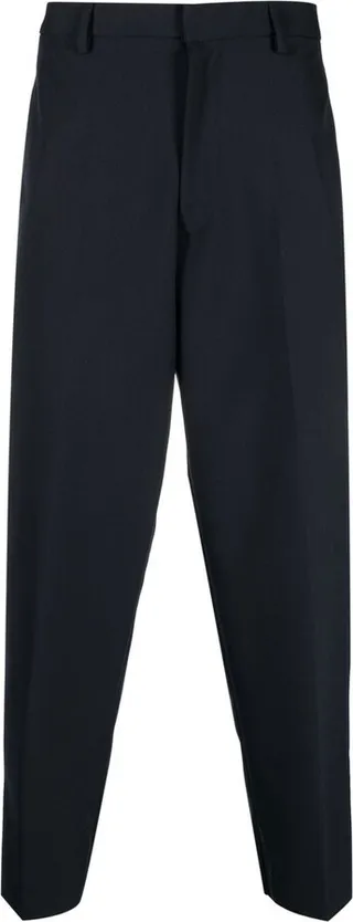 Cropped-Leg Formal Trousers