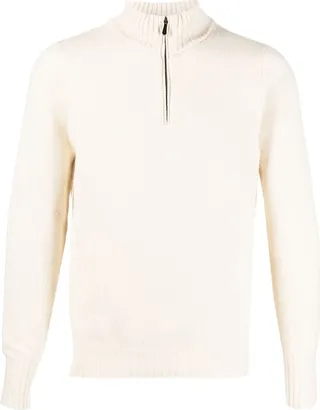 Lambswool Half Zip Sweater