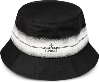 x Stone Island stripe-detail crusher hat