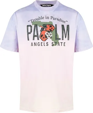 logo-print gradient T-shirt