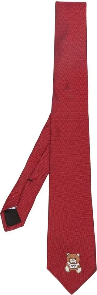 Silk Embroidered-Logo Tie