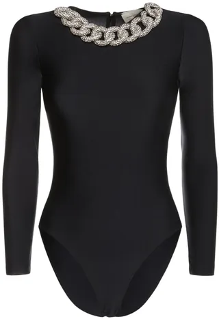 Embellished Chain Bodysuit