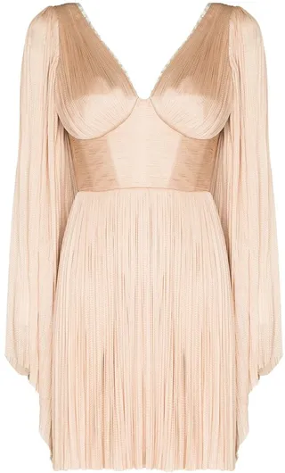 Alma lace-up minidress