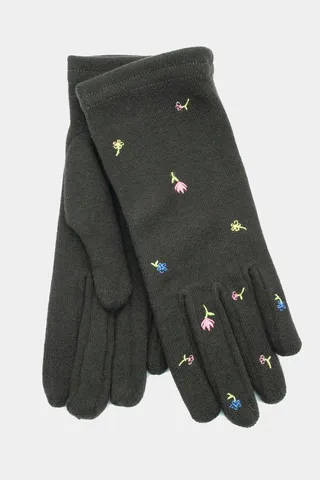 Floral Embroidery Gloves